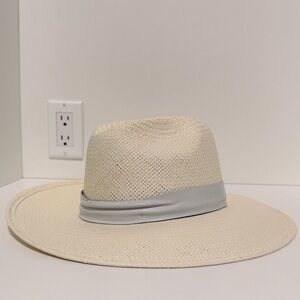 Janessa Leone Straw Hamilton Hat in Bleach